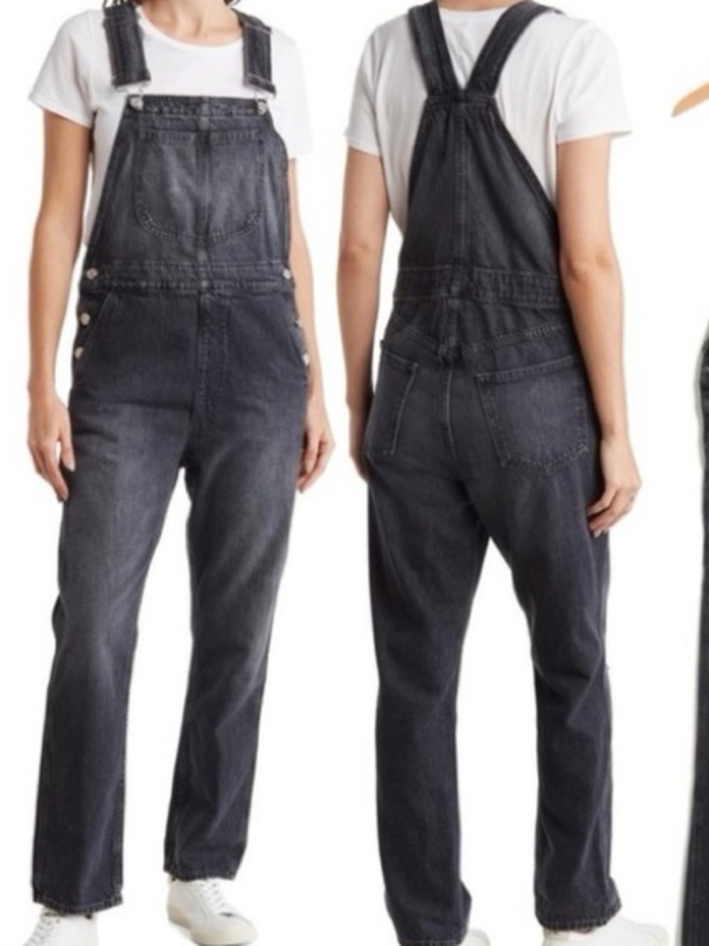 FRAME Denim Classic Overalls in
Blackwater S